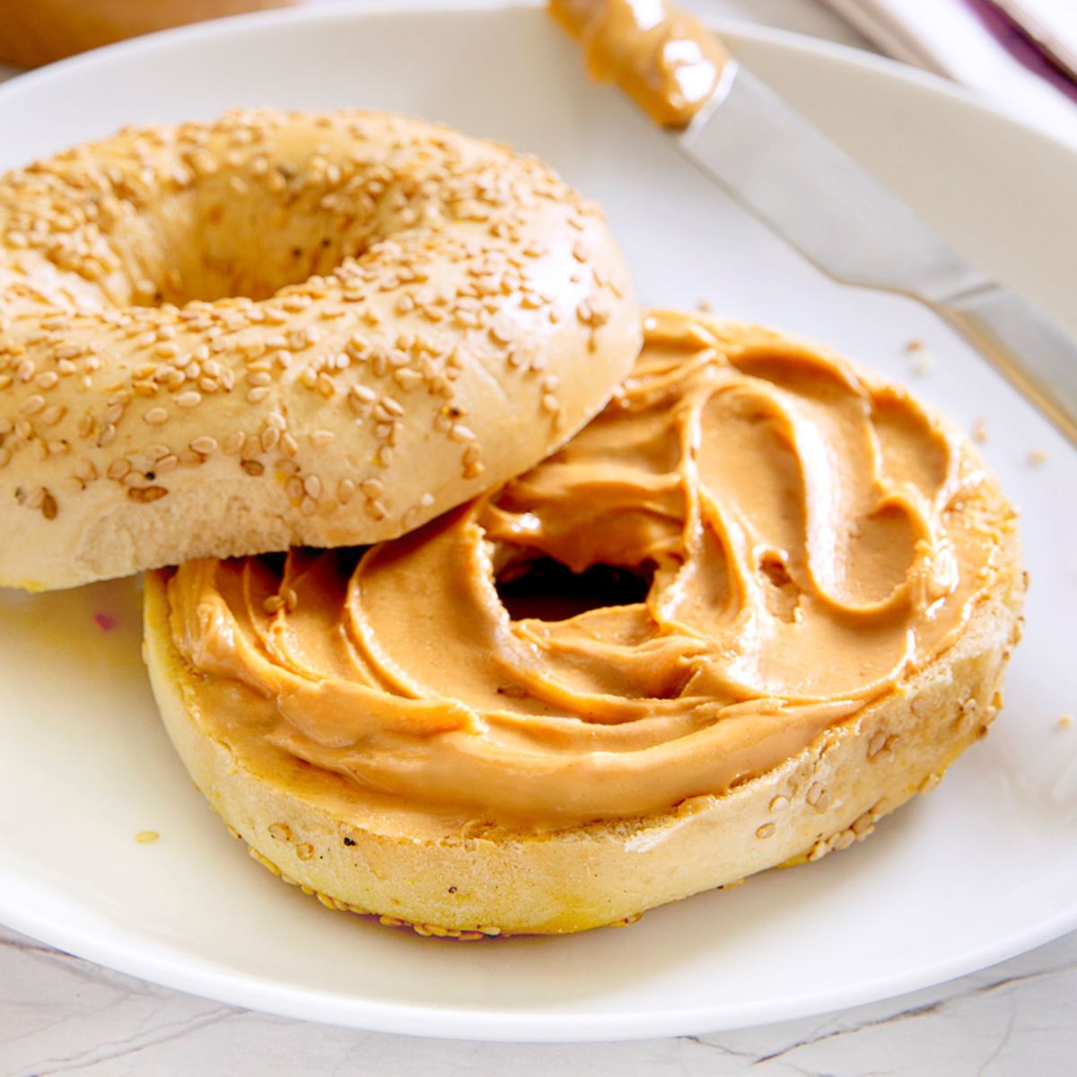 Bagel with Peanut Butter