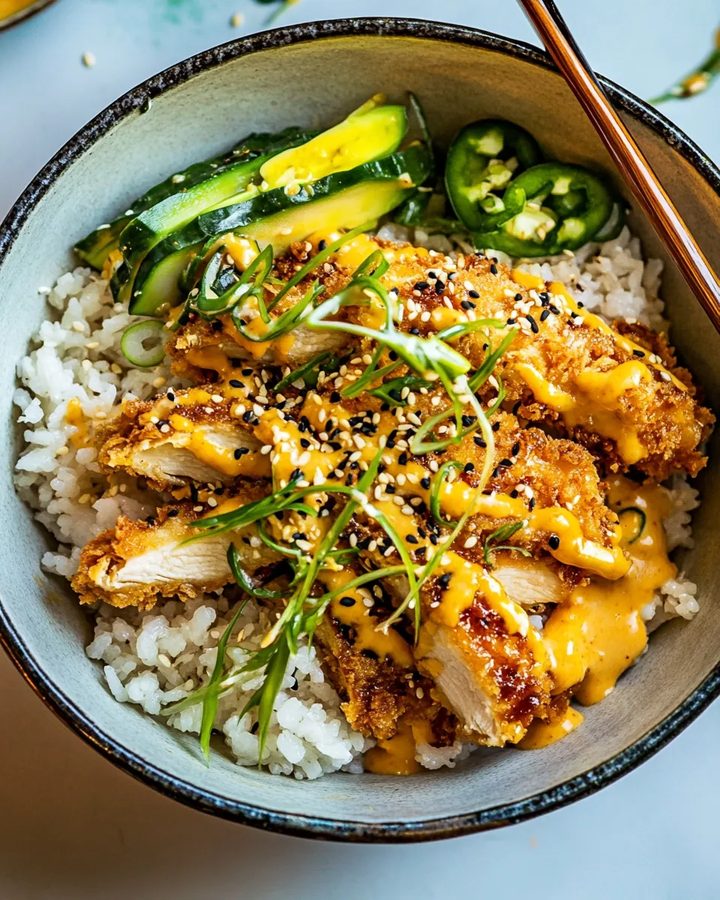 Crispy Chicken Over Rice