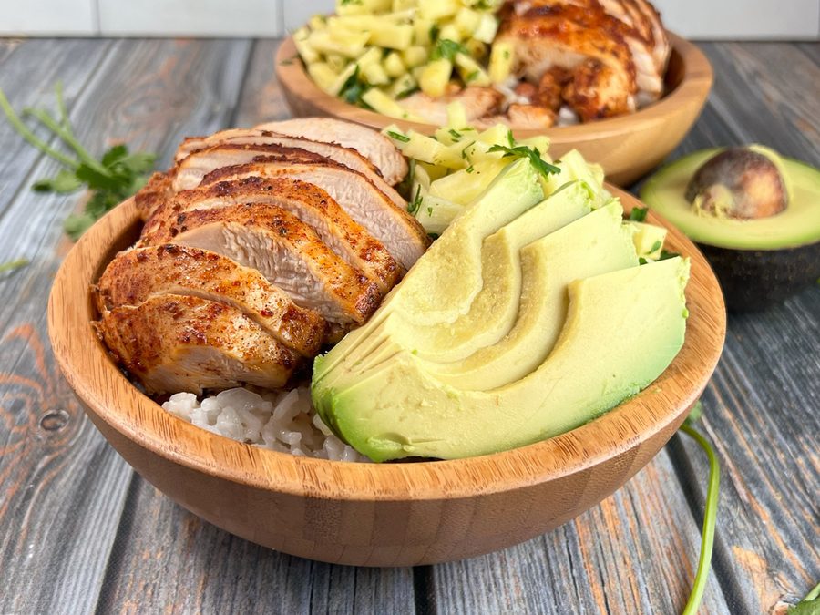 Jerk Chicken Over Rice